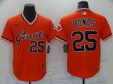 MLB San Francisco Giants #25 Barry Bonds Orange Game Jersey