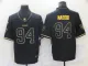 Men's Las Vegas Raiders #94 Nassib Black Golden Edition Limited Jersey