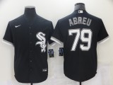 MLB Chicago White Sox #79 Jose Abreu Black Game Nike Jersey