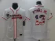 Men's Atlanta Braves White #13 Ronald Acuña Jr 2020 Stars & Stripes Flex Elite Jersey