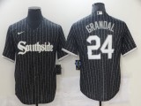 MLB Chicago White Sox #24 Grandal Black 2021 City Connect Jersey