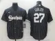 MLB Chicago White Sox #27 Giolito Black 2021 City Connect Jersey