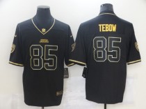 Men's Jacksonville Jaguars #85 Tebow Black Golden Edition Limited Jersey