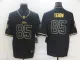 Men's Jacksonville Jaguars #85 Tebow Black Golden Edition Limited Jersey