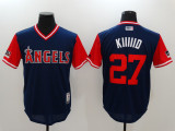 MLB Los Angeles Angels #27 Kiiiiid Blue Game Nike Jersey