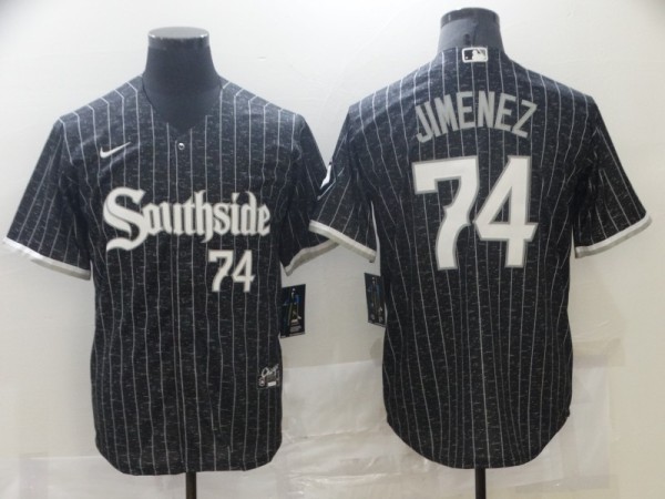 MLB Chicago White Sox #74 Jimenez Black 2021 City Connect Jersey