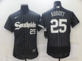 MLB Chicago White Sox #25 Abbott Black 2021 City Connect Flex Base Elite Jersey