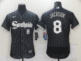 MLB Chicago White Sox #8 Jackson Black 2021 City Connect Flex Base Elite Jersey