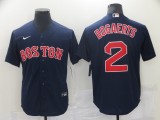 MLB Boston Red Sox #2 Bogaerts Navy Blue Game Nike Jersey