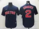 MLB Boston Red Sox #2 Bogaerts Navy Blue Game Nike Jersey