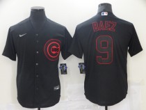 MLB Chicago Cubs #9 Baez 2021 Black Shadow Game Nike Jersey