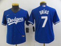 Youth MLB Los Angeles Dodgers #7 Julio Urias Blue Game Nike Jersey