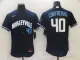 MLB Chicago Cubs Cubs #40 Contreras 2021 Navy City Connect Flex Base Elite Jersey