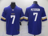 Men's Minnesota Vikings #7 Peterson Purple Vapor Untouchable Limited Jersey