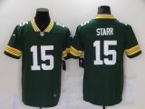 Men's Green Bay Packers #15 Starr Green 2021 NFL Draft  Vapor Untouchable Limited Jersey