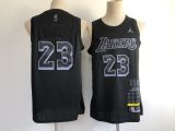 NBA Los Angeles Lakers #23 Lebron James Black MVP Honorary Edition Jersey