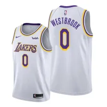 NBA Los Angeles Lakers #0 Russell Westbrook White Jersey