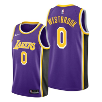 NBA Los Angeles Lakers #0 Russell Westbrook Purple Jersey