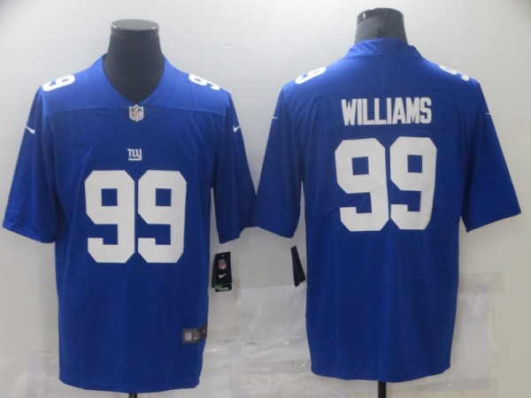 Men's New York Giants #99 Williams Blue Vapor Untouchable Limited Jersey