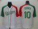 MLB Los Angeles Dodgers #10 Justin Turner White Green Jersey