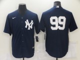 MLB New York Yankees #99 Judge Blue Nike Game Jersey