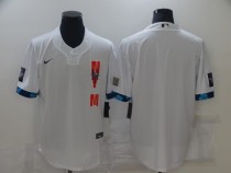 MLB New York Mets Blank 2021 White All-Star Jersey