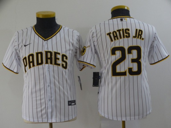 Youth MLB San Diego Padres #23 Fernando Tatis Jr. White Game Nike Jersey