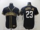MLB San Diego Padres #23 Fernando Tatis Jr. 2021 Black Golden Edition Flex Base Elite Jersey