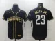 MLB San Diego Padres #23 Fernando Tatis Jr. 2021 Black Golden Edition Flex Base Elite Jersey