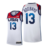 USA Basketball #13 Bam Adebayo 2021 White Tokyo Olympics Home Jersey