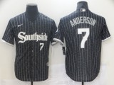 MLB Chicago White Sox #7 Tim Anderson Black 2021 City Jersey