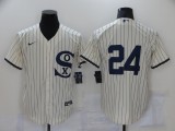 MLB Chicago White Sox #24 Yasmani Grandal Cream/Navy Field Of Dreams Jersey