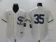 MLB Chicago White Sox #35 Frank Thomas 2021 Cream/Navy Field Of Dreams Jersey
