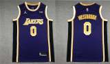 NBA Los Angeles Lakers #0 Russell Westbrook Purple Jersey