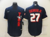 MLB Toronto Blue Jays #27 Guerrero Jr. 2021 Navy All-Star Jersey