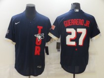 MLB Toronto Blue Jays #27 Guerrero Jr. 2021 Navy All-Star Flex Base Elite Jersey