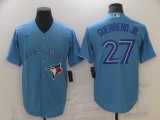 MLB Toronto Blue Jays #27 Guerrero Jr. Blue Game Jersey