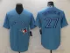 MLB Toronto Blue Jays #27 Guerrero Jr. Blue Game Jersey