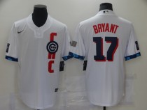 MLB Chicago Cubs #17 Bryant 2021 White All-Star Jersey