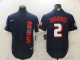 MLB Boston Red Sox #2 Bogaerts 2021 Navy Blue All-Star Jersey