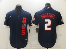 MLB Boston Red Sox #2 Bogaerts 2021 Navy Blue All-Star Jersey