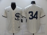 MLB Chicago White Sox #34 Michael Kopech 2021 Cream/Navy Field Of Dreams Jersey