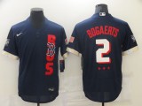 MLB Boston Red Sox #2 Bogaerts 2021 Navy All-Star Flex Base Elite Jersey