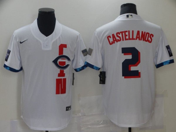 MLB Cincinnati Reds #2 Nick Castellanos 2021 White All-Star Jersey