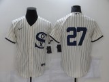 MLB Chicago White Sox #27 Lucas Giolito 2021 Cream/Navy Field Of Dreams Jersey