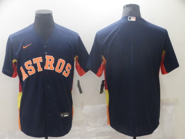 MLB Houston Astros Blank Blue Game Nike Jersey