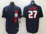 MLB Houston Astros #27 Altuve 2021 Navy Blue All-Star Jersey