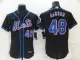 MLB New York Mets #48 Jacob deGrom Black Flex Base Elite Jersey