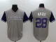 MLB Colorado Rockies #28 Nado Grey/Purple 2018 Players Weekend Game Jersey