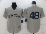 MLB New York Yankees #48 Anthony Rizzo Grey Game Nike Jersey